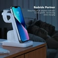 thumbnail image 5 of Charger Station for Apple Multiple Devices - ETEPEHI 3 in 1 Fast Wireless Charging Dock Stand for Apple Watch & for iPhone 14 13 12 with Adapter, White, 5 of 7