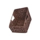 thumbnail image 1 of Cesta de almacenamiento decorativa para el hogar, cesta tejida trapezoidal con asas, organizador de almacenamiento para despensa, cestas para estantes Marrón, 1 of 8