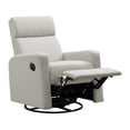thumbnail image 3 of Oxford Baby Layton Upholstered Glider Recliner Rocking Chair 360° Swivel for Nursery and Living Room – Oatmeal​, 3 of 7