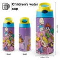 thumbnail image 2 of Rugrats Kids Water Bottle Stainless Steel Vacuum Insulated Water Cup With Covered Pop-Up Straw, 2 of 8