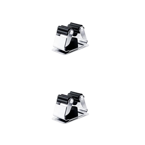 Eigraketly Pinzas para caña de pescar, 3 uds., pinzas para taco de billar de escoba de posicionamiento portátil, soporte montado en la pared, Type2 NO2
