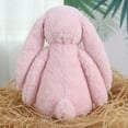 thumbnail image 5 of Yanxiao 9.8" Dusty Rose Easter Bunny Plush Toy with Flower Pattern Ears - Floral Rabbit Stuffed Animal Doll - Soft Fuzzy Vintage Cottagecore Spring Decor & Basket Stuffer Gift for Kids Bedroom, 5 of 8