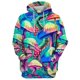 thumbnail image 3 of Sudadera con capucha con estampado 3D de plantas y hongos, divertida, de camuflaje, para hombre y mujer, ropa informal, ropa de calle, 3 of 5