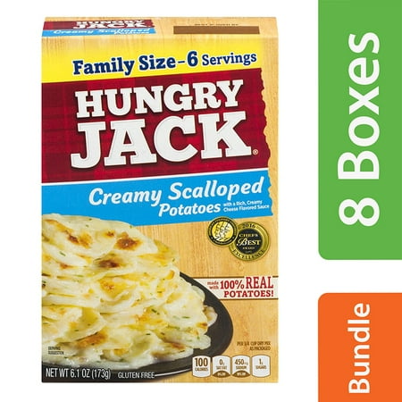 (8 Pack) Hungry Jack Creamy Scalloped Potatoes, 6.1