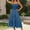 Blue, variant on SMihono Summer Maxi Dresses for Women 2025 Elegant Classy Casual Smocked Dress Sleeveless Spaghetti Strap Dresses Beach Dress Purple M