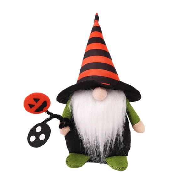 WUJGXI Halloween Decorations Witch No Face Man Desktop Ornament Cute Witch Figurine Home Living Room Decorative Accessories