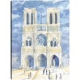 thumbnail image 1 of Cuadro Decorativo - Notre Dame a la luz del sol Jr  Impresión en canvas, estrechado., 1 of 2