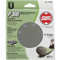 Ali Industries 134931 5 in. Sanding Disc - 100 Grit - Pack of 15