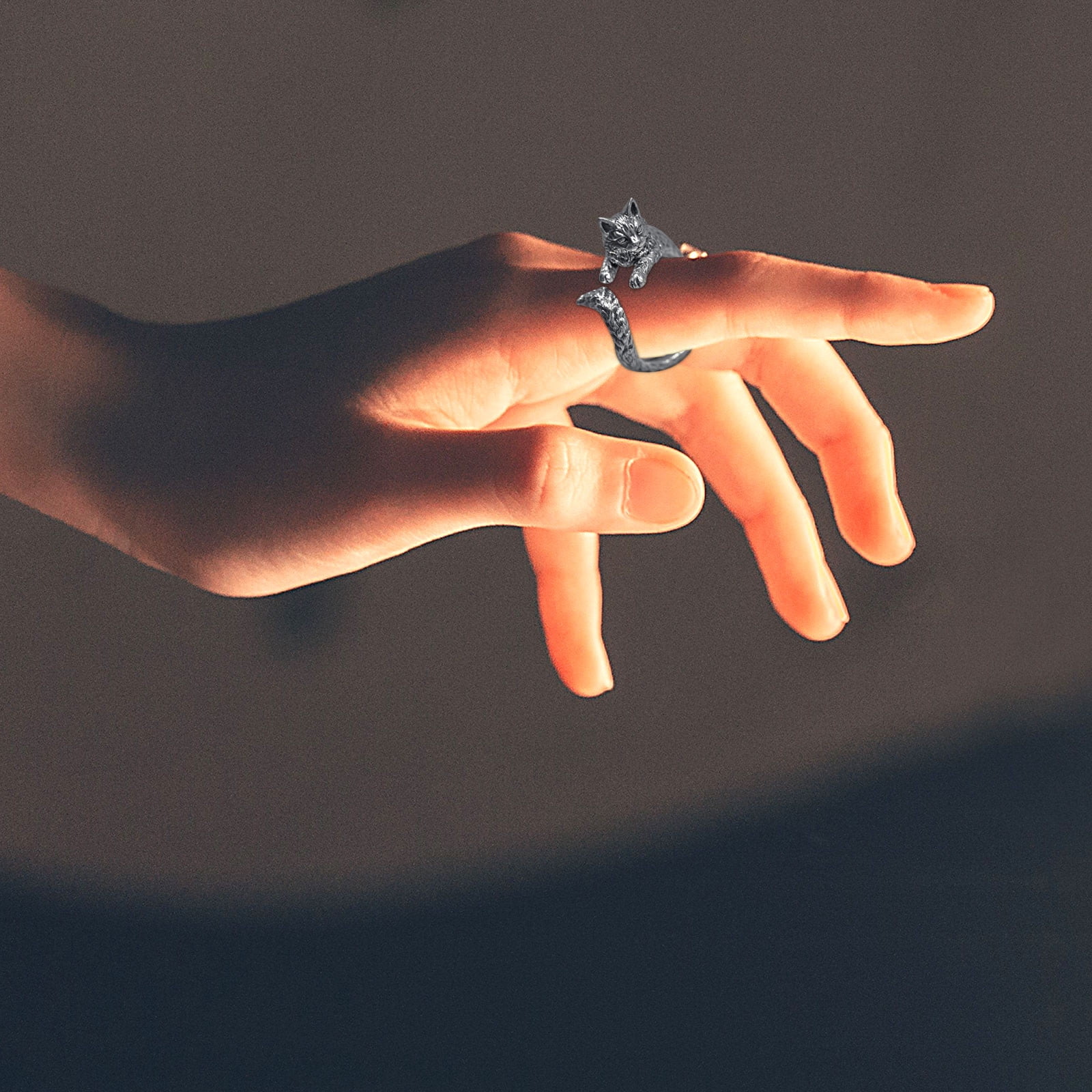 BAGUE PHALANGE SOLITAIRE STRASS ACIER INOXYDABLE SILVER PETIT PRIX