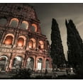 thumbnail image 2 of Frank, Assaf 16x15 Black Ornate Wood Framed with Double Matting Museum Art Print Titled - Famous Colosseum in Rome, Italy, 2 of 4