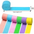 thumbnail image 3 of Rainbow Crepe Paper Streamers, 6 Rolls 492ft Pearl Pastel for Birthday Party, Wedding, Engagement, Bridal Baby Shower, Halloween, Xmas Decorations - 82 Ft/Roll, 3 of 11