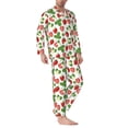 thumbnail image 2 of Pofeuu Strawberry Print Men's Long Sleeve Pajama Set Pijamas Para Hombres Pijamas Para Hombres Mens Pajamas Set-Medium, 2 of 7