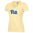thumbnail image 2 of Women's  Gold Pitt Panthers Logo Comfort Wash V-Neck T-Shirt, 2 of 3