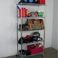 thumbnail image 4 of SafeRacks Étagère de Rangement en Fil Métallique 18 x 36 x 72 Pouces à 5 Niveaux avec Roues, Argenté, 4 of 6