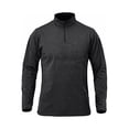 thumbnail image 1 of Sonducket Jersey de media cremallera para hombre, camiseta cálida de manga larga transpirable de Color sólido para niños, ropa interior térmica Camisetas Negro XXl Sonducket AP013080-05, 1 of 6