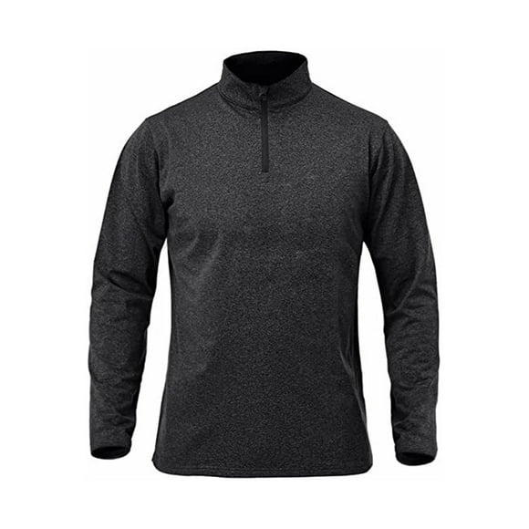 Sonducket Jersey de capa Base con media cremallera para hombre, camiseta cálida transpirable de manga larga para niños, ropa interior térmica para Camisetas Negro XXl Sonducket AP013080-05
