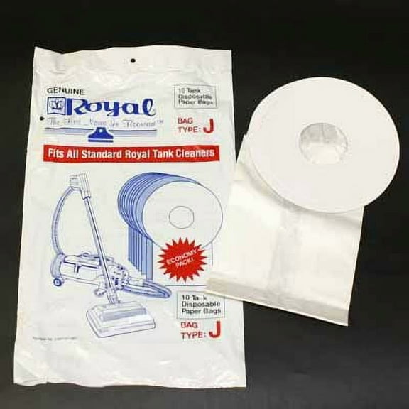Royal / Dirt Devil Paper Bags 10 Packs Type J Part# 3-041147-001