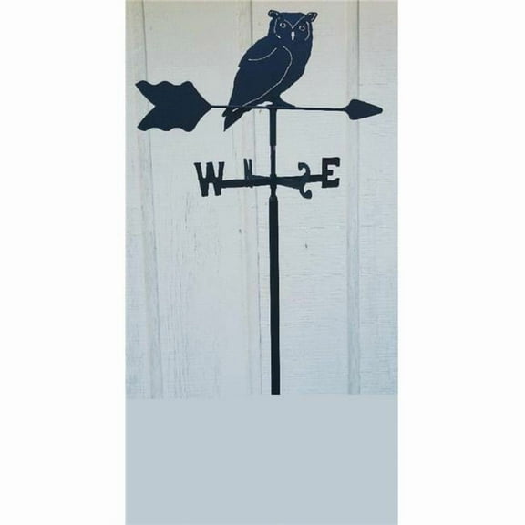 The Lazy Scroll  Owl Garden Mount Weathervane