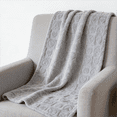 thumbnail image 2 of CREVENT Plush Soft Boys Light Gray Heart Checkered Baby Receiving Blanket, 2 of 5
