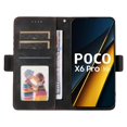 thumbnail image 2 of Funda GANGXUN para Xiaomi Poco X6 Pro con diseño acolchado elegante, cuero PU, protección total y ajuste preciso, 2 of 5