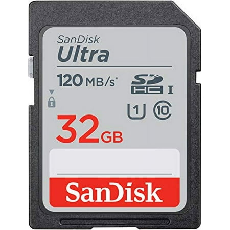 SanDisk 32GB Ultra SDHC UHS-I Memory Card - 120MB/s C10 U1 Full HD SD Card - SDSDUN4-032G-GN6IN
