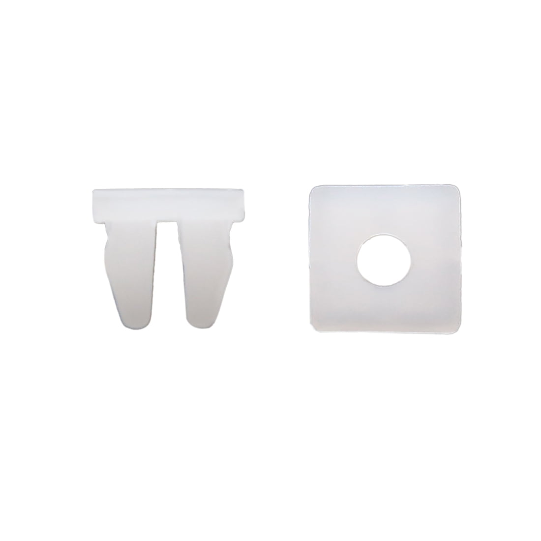 30Pcs Plastic Rivets Carpet Floor Mat Moulding Retainer Clips White 11mm for Car