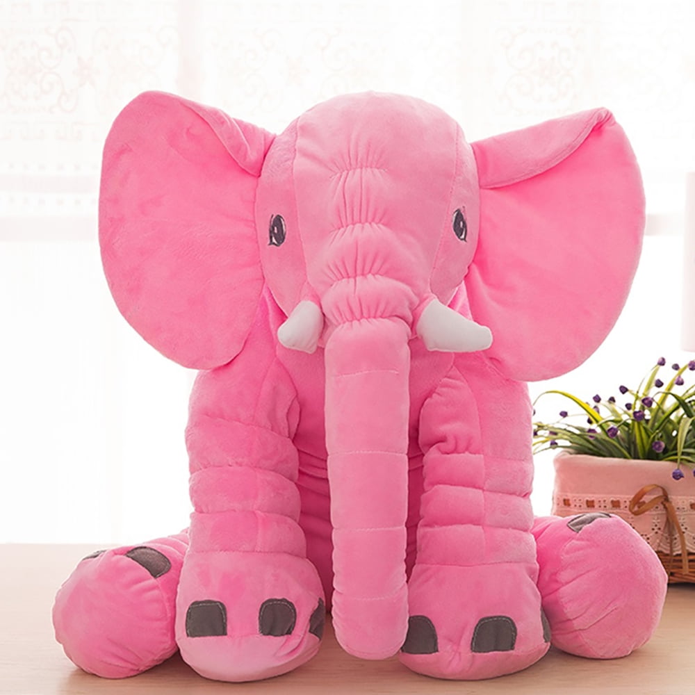 Soft Appease Plush Doll Elephant Stuffed Doll Throw Pillow Kids Toy 