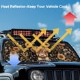 thumbnail image 4 of HUIACONG Sunflower Cows Front Sunshade Windshield Fit for Jeep Wrangler JL/JLU 2018-2024 & Jeep Gladiator JT 2020-2024, 240T Foldable Window Shade Sun Visor Protector Blocks UV Rays, 4 of 6