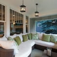 thumbnail image 4 of LNC Black Outdoor Hanging Lantern with Clear Glass, Transitional Pendant for Wet Areas, 4 of 14