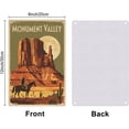 thumbnail image 3 of Monument Valley Metal Sign Western Cowboy Aluminum Metal Signs for Garden， Yard， Porch， Home Bedroom， Kitchen Decor 8 X 12 Inch， Weather Resistant， Waterproof， Durable Ink， Easy to Mount, 3 of 8