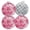 Black0055, variant on 4 PCS Pot Holders for Kitchen,Potholders Sets with Hook for Oven,Cooking,Baking,Fresh Lovely Pink Spring Blooming Flowers Pattern