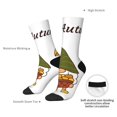 thumbnail image 4 of Fuzoiu Hello Autumn Print Athletic Crew Socks for Men & Women,Casual Crew Socks,Above Ankle Crew Socks for Business, Casual, 4 of 6