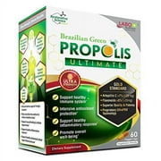LABO Nutrition Brazilian Green Propolis Ultimate - Contains >7% Artepillin C & >5% Flavonoids, for Immune & Brain Support, Natural, High Concentrate & Premium, 60 Veg Capsules