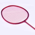 thumbnail image 4 of Guangyu 6U Ultra-Light 72g Full Carbon Fiber Badminton Racket - Adult Training & Recreational Single Racquet, Wholesale Available - Red Frame with Red String, Durable High-Grade Material, Easy to Use, 4 of 6