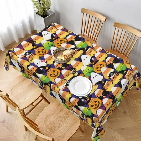 

Table Cloth Rectangle Table Halloween1 Tablecloth 60 x 90 Inch Wrinkle Resistant Decorative Fabric Table Cover for Dining Party Indoor Outdoor