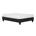 thumbnail image 4 of Pemberly Row Contemporary Wood & Fabric Twin Platform Bed Frame in Gray, 4 of 7