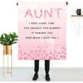 thumbnail image 5 of Yibo Aunt Gifts Throw Blanket Gifts for Aunt Aunt Gifts from Niece Nephew Auntie Gift Ideas Birthday Gifts for Aunt from Niece for My Aunt Blanket Best Aunt Ever Gifts, 5 of 9