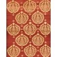thumbnail image 1 of Ahgly Company Machine Washable Indoor Rectangle Abstract Dark Orange Area Rugs, 4' x 6', 1 of 7