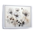 thumbnail image 2 of Designart "Buttercup Meadows On Grey Scale I" Buttercups Floater Framed Canvas Wall Art, 2 of 5