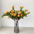 thumbnail image 3 of GadgetVLot 1Pcs Artificial Tangerine Branch Lemon Simulation Imitation Plant 63Cm Fruit Plants Home Decor Realistic Rattan Fake Flower 6 Fruits, 3 of 10