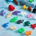 thumbnail image 4 of Joyfy 36 Pcs 3D Printed Mini Animals Toys for Kids Party Favors, Cute Articulated Flexible Figurines Fidget Toys Bulk, Desk Pets, Birthday Gifts, Classroom Prize, Easter Egg Stuffers, 4 of 7