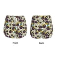 thumbnail image 3 of Gukieu Happy Skeleton Print Women's Sports Shorts with Drawstring Elastic Waistband for Running, Yoga, Fitness-Medium, 3 of 7