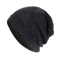 thumbnail image 2 of Dyfzdhu Men Unisex Outdoor Hat Knitting Winter Plush Warm Knit Blue, 2 of 6