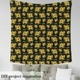thumbnail image 3 of Sunflower Fabric By The Yard, Butterflies Upholstery Fabric, Spring Garden Flowers Decorative Fabric, Floral Botanical Leaves Berry Indoor Outdoor Fabric, Yellow Green Black, 5 Yards, 3 of 6