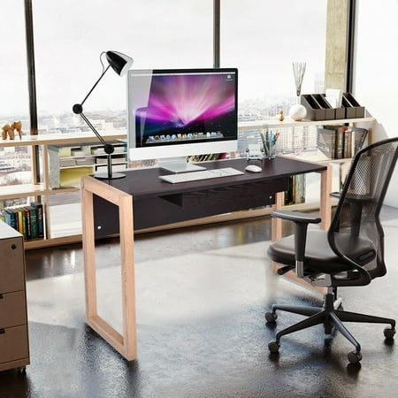 Computer Desk Wood Pc Laptop Table Writing Workstation Home W