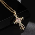 thumbnail image 3 of Vireellx Cross Pendant Necklace for Women Colorful Zircon for Women Jewelry Valentines Day, 3 of 6