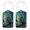 Multi1, variant on RATGON 2 Pack Luggage tag PU Leather with Stainless Steel Loop Owl in the Lamp Travel Trip