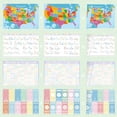 thumbnail image 4 of ZazzyKid Learning Posters for Kids - Set of 4, 2 Sides Printing of Handwriting Practice, Sight Words, Fractions, US Map - Thick Laminated Classroom Educational Chart 17 x 12 inches, 4 of 5