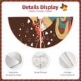 thumbnail image 3 of Sikiie Rooster And Chicken Nativity Christmas Tree Skirt, Jesus Christian Winter Holiday Tree Mat Decoration(30-48IN)30", 3 of 6