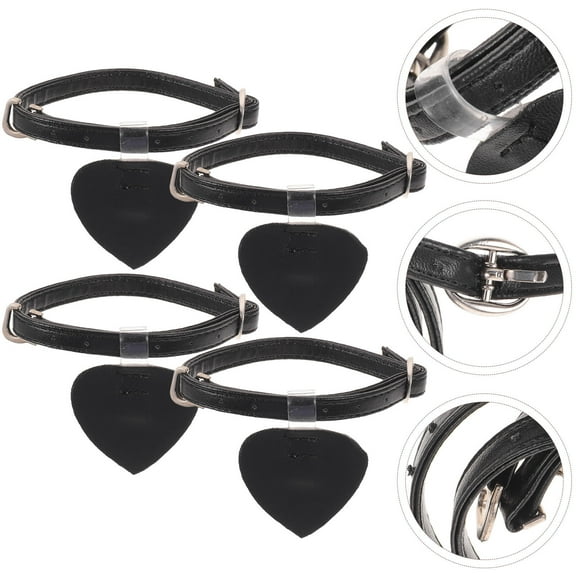 PENIKOKO 2 Pairs Transparent High Heel Straps Microfiber for Daily Wear Women